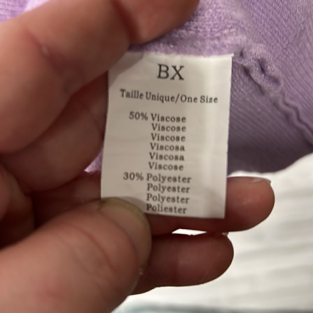 Mc Lorene pull half purple zigzag - Picture 4 of 4